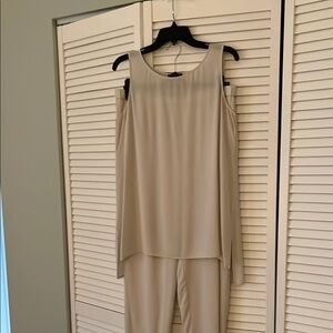 Eileen Fisher Silk Tunic/Pant Set